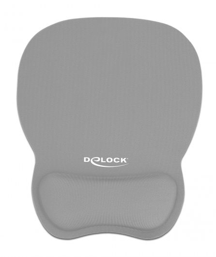 DELOCK Mousepad 12698 με στήριγμα καρπού, 245x206 mm, γκρι 3 γκρι