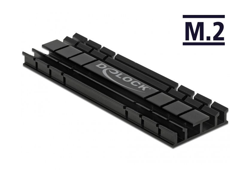 DELOCK Ψύκτρα 70 mm flat για M.2 συσκευές, μαύρη 1 DELOCK Ψύκτρα 70 mm flat για M.2 συσκευές