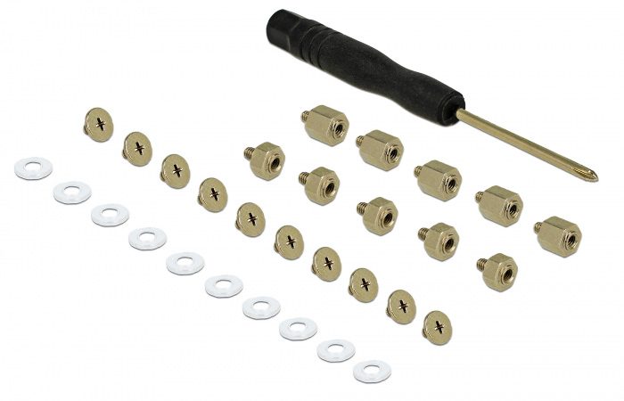 Delock Mounting Kit για M.2 SSD / Module, 31τμχ 1 Delock Mounting Kit για M.2 SSD / Module