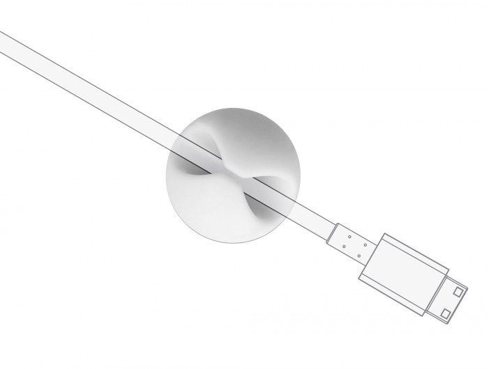 DELOCK Οργανωτής καλωδίων σιλικόνης 18291, 6.5mm, γκρι-λευκό, TPR 6τμχ 6 DELOCK Οργανωτής καλωδίων σιλικόνης 18291, 6.5mm, γκρι-λευκό, TPR 6τμχ - Image 6