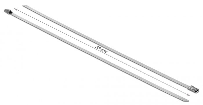 DELOCK μεταλλικός σφιγκτήρας καλωδίων 18768, 300x4.6mm, 10τμχ 1 DELOCK μεταλλικός σφιγκτήρας καλωδίων 18768