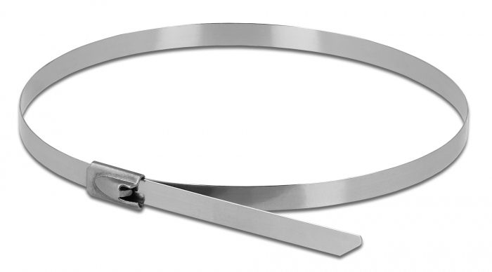 DELOCK μεταλλικός σφιγκτήρας καλωδίων 18771, 200x7.9mm, 10τμχ 2 200x7.9mm