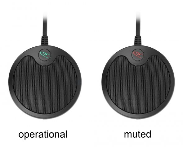 DELOCK μικρόφωνο 20672, πυκνωτικό, omnidirectional, με mute, USB 2 πυκνωτικό