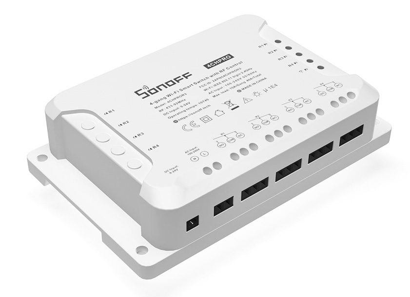 SONOFF Smart Διακόπτης 4CH PRO R3, 4 θέσεων, 40A, RF control, λευκός 3 40A