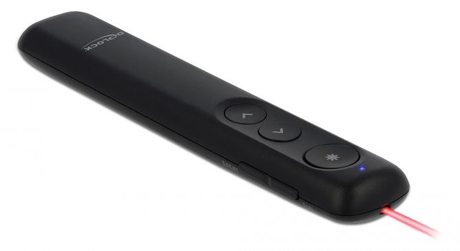 DELOCK Τηλεχειριστήριο παρουσιάσεων 64092 με laser, ασύρματο, έως 30m 2 ασύρματο