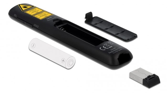 DELOCK Τηλεχειριστήριο παρουσιάσεων 64092 με laser, ασύρματο, έως 30m 4 DELOCK Τηλεχειριστήριο παρουσιάσεων 64092 με laser, ασύρματο, έως 30m - Image 4