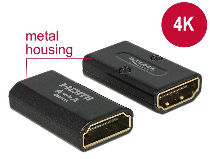 DELOCK HDMI Αντάπτορας από HDMI-A female σε HDMI-A female 1 DELOCK HDMI Αντάπτορας από HDMI-A female σε HDMI-A female