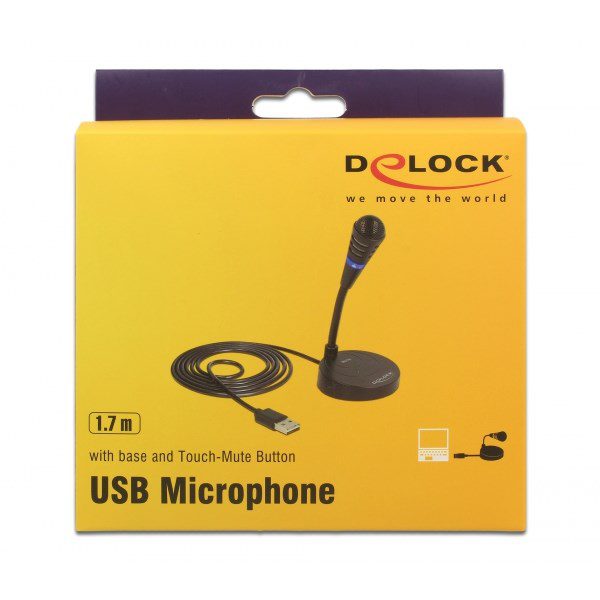 DELOCK USB μικρόφωνο 65868 με βάση και mute button 3 DELOCK USB μικρόφωνο 65868 με βάση και mute button - Image 3