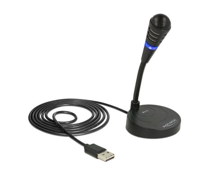 DELOCK USB μικρόφωνο 65868 με βάση και mute button 1 DELOCK USB μικρόφωνο 65868 με βάση και mute button