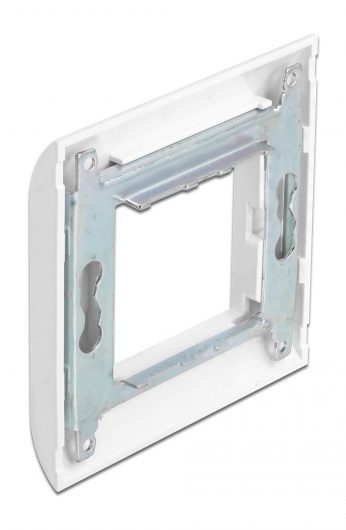 DELOCK module βάση πρίζας με frame Easy 45 81300, 80x80mm, λευκό 2 80x80mm