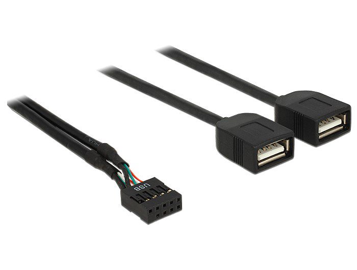 DELOCK USB Καλώδιο από USB-A interface σε 2x USB Type-A female, 0.4m 1 DELOCK USB Καλώδιο από USB-A interface σε 2x USB Type-A female