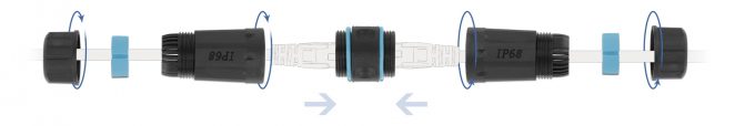 DELOCK αδιάβροχος αμφίδρομος σύνδεσμος RJ45 Cat.6A 86693, μπλε 3 DELOCK αδιάβροχος αμφίδρομος σύνδεσμος RJ45 Cat.6A 86693, μπλε - Image 3