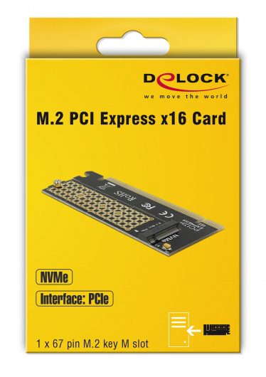 DELOCK Κάρτα Επέκτασης PCI-e x16 σε M.2 Key M 90300, NVMe 4 DELOCK Κάρτα Επέκτασης PCI-e x16 σε M.2 Key M 90300, NVMe - Image 4