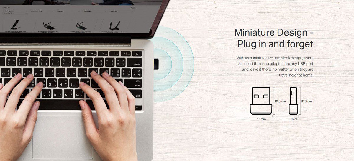 TP-LINK Ασύρματο Nano USB Adapter AC600 ARCHER-T2UNANO, Ver. 1.0 3 TP-LINK Ασύρματο Nano USB Adapter AC600 ARCHER-T2UNANO, Ver. 1.0 - Image 3