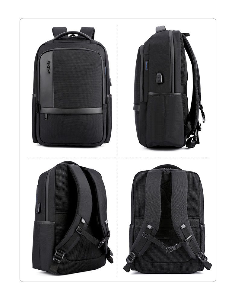 ARCTIC HUNTER τσάντα πλάτης B00120C-BK με θήκη laptop, αδιάβροχη, μαύρη 5 ARCTIC HUNTER τσάντα πλάτης B00120C-BK με θήκη laptop, αδιάβροχη, μαύρη - Image 5