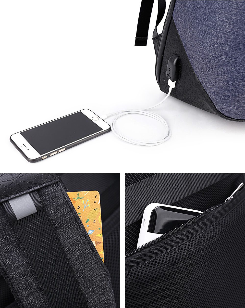 ARCTIC HUNTER τσάντα πλάτης B00193-BK με θήκη laptop, αδιάβροχη, μαύρη 5 ARCTIC HUNTER τσάντα πλάτης B00193-BK με θήκη laptop, αδιάβροχη, μαύρη - Image 5