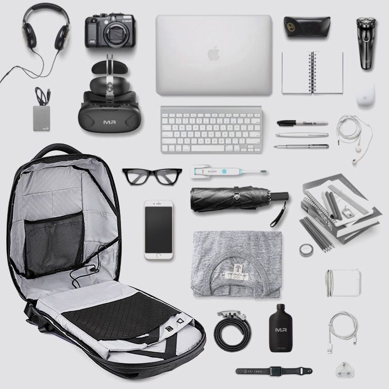 ARCTIC HUNTER τσάντα πλάτης B00193-BK με θήκη laptop, αδιάβροχη, μαύρη 6 ARCTIC HUNTER τσάντα πλάτης B00193-BK με θήκη laptop, αδιάβροχη, μαύρη - Image 6