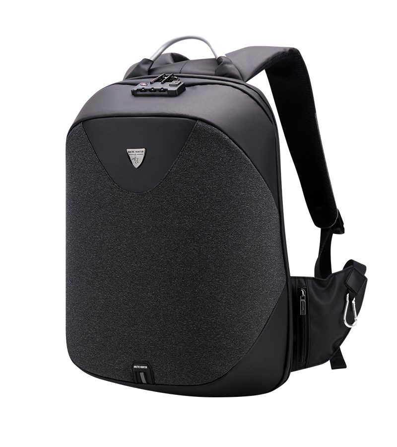 ARCTIC HUNTER τσάντα πλάτης B00208-BK με θήκη laptop, αδιάβροχη, μαύρη 1 ARCTIC HUNTER τσάντα πλάτης B00208-BK με θήκη laptop