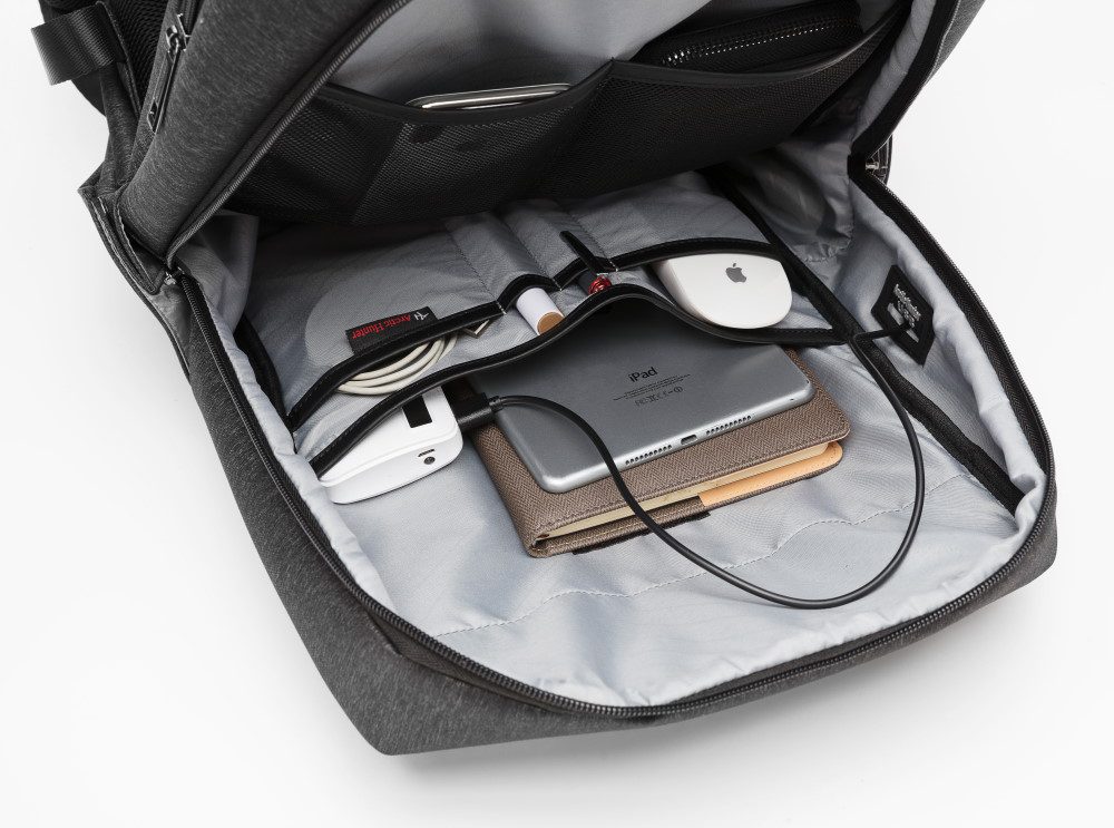 ARCTIC HUNTER τσάντα πλάτης B00218-BK με θήκη laptop, αδιάβροχη, μαύρη 6 ARCTIC HUNTER τσάντα πλάτης B00218-BK με θήκη laptop, αδιάβροχη, μαύρη - Image 6