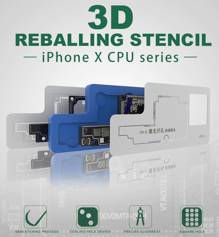 BEST Reballing stencil 3D BST-1023A, για iphone X Series CPU 2 για iphone X Series CPU