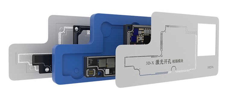 BEST Reballing stencil 3D BST-1023A, για iphone X Series CPU 1 BEST Reballing stencil 3D BST-1023A