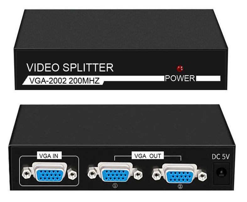 POWERTECH VGA splitter CAB-G031, 1 σε 2 συσκευές, 1920x1440px, 200MHz 1 POWERTECH VGA splitter CAB-G031