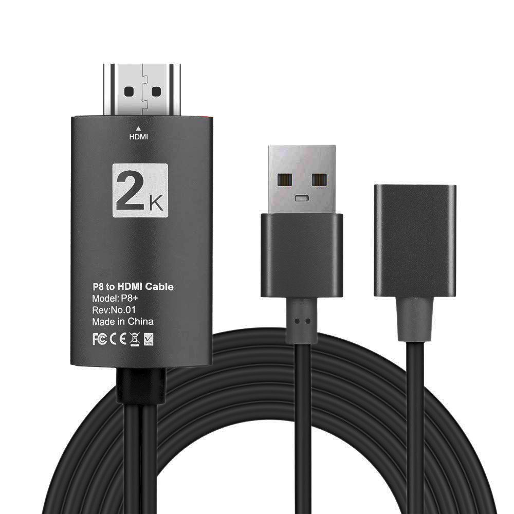 POWERTECH Καλώδιο USB 2.0 female σε HDMI, με USB τροφοδοσία, 1m, μαύρο 1 POWERTECH Καλώδιο USB 2.0 female σε HDMI