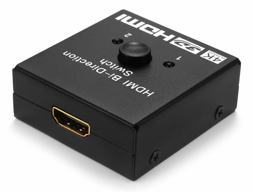 POWERTECH HDMI Bi-Direction switch 2 σε 1, 4K x 2K & 3D, μαύρο 2 4K x 2K & 3D