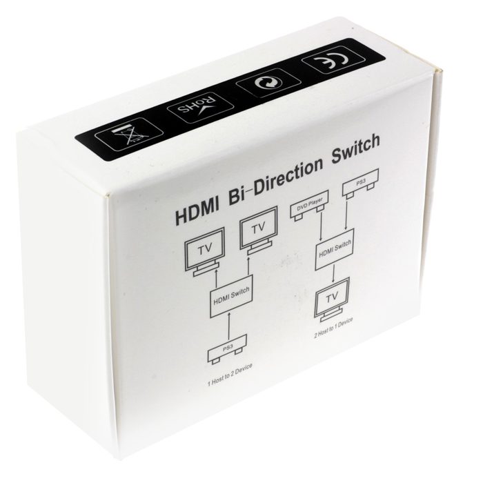 POWERTECH HDMI Bi-Direction switch 2 σε 1, 4K x 2K & 3D, μαύρο 4 POWERTECH HDMI Bi-Direction switch 2 σε 1, 4K x 2K & 3D, μαύρο - Image 4