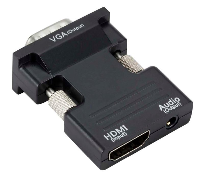 POWERTECH converter HDMI (F) σε VGA (M) CAB-H120 με audio, μαύρο 1 POWERTECH converter HDMI (F) σε VGA (M) CAB-H120 με audio