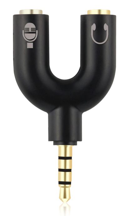 POWERTECH Splitter 3.5mm 4pin (M) σε 2x 3.5mm 4pin (F) CAB-J043, μαύρο 1 POWERTECH Splitter 3.5mm 4pin (M) σε 2x 3.5mm 4pin (F) CAB-J043