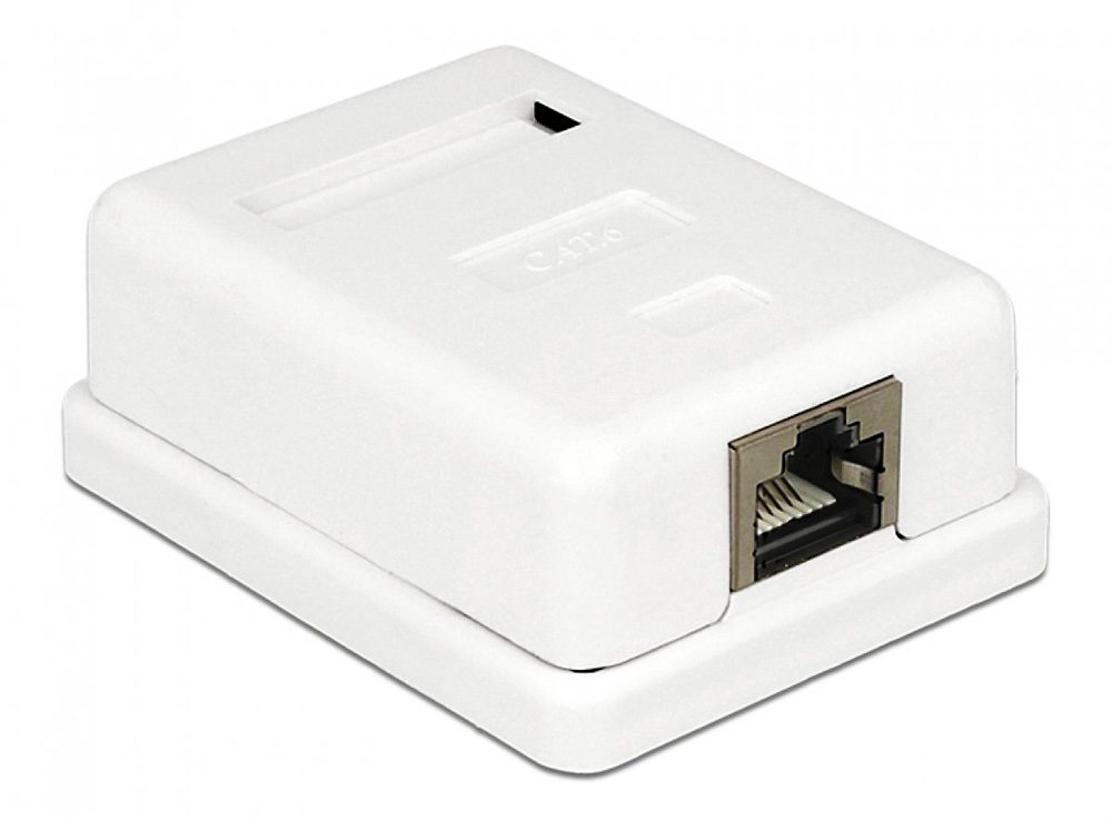 POWERTECH Επιτοίχια πρίζα δικτύου 1 θύρας, Cat.6 UTP, λευκή 1 POWERTECH Επιτοίχια πρίζα δικτύου 1 θύρας