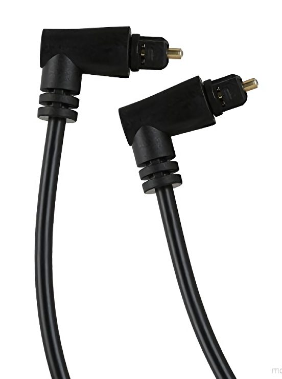 POWERTECH καλώδιο Toshlink CAB-O008 90° male σε 90° male 4mm, PMMA, 1m 1 POWERTECH καλώδιο Toshlink CAB-O008 90° male σε 90° male 4mm