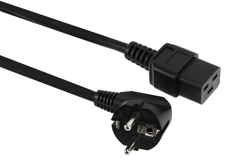 POWERTECH Καλώδιο τροφοδοσίας CAB-P024, C19 IEC, 16A, 250V, 1.8m, μαύρο 1 POWERTECH Καλώδιο τροφοδοσίας CAB-P024