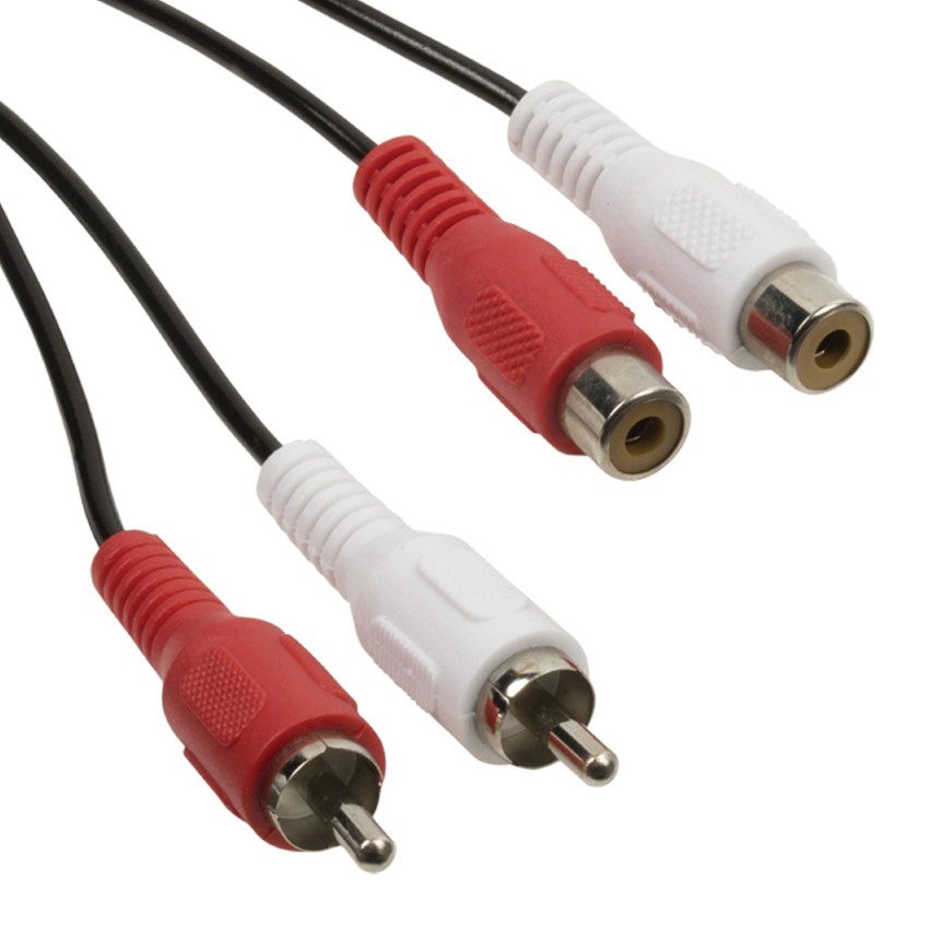 POWERTECH καλώδιο CAB-R018 2x RCA (M) σε 2x RCA (F), 5m, μαύρο 1 POWERTECH καλώδιο CAB-R018 2x RCA (M) σε 2x RCA (F)