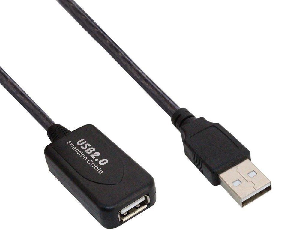 POWERTECH καλώδιο USB 2.0 σε USB female με ενισχυτή, 25m, Black 1 POWERTECH καλώδιο USB 2.0 σε USB female με ενισχυτή