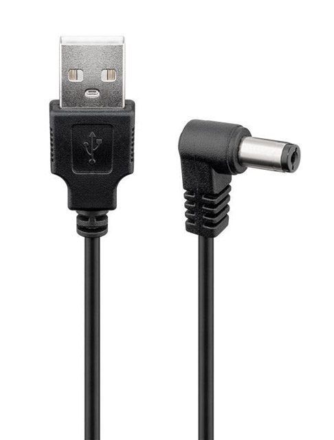 POWERTECH Καλώδιο USB 2.0(M) σε DC 5.5x2.1mm (F) CAB-U120, copper, 1.5m 1 POWERTECH Καλώδιο USB 2.0(M) σε DC 5.5x2.1mm (F) CAB-U120