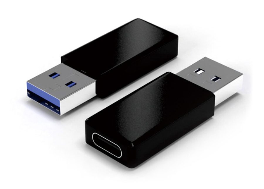 POWERTECH Adapter USB 3.0 male σε USB Type-C female, μαύρο 1 POWERTECH Adapter USB 3.0 male σε USB Type-C female