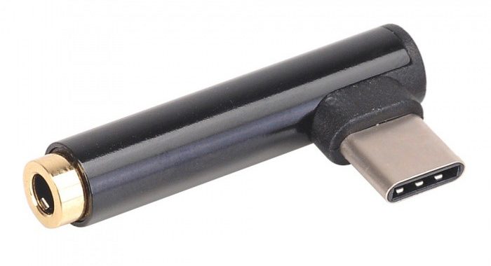 POWERTECH Αντάπτορας Type-C (Μ) σε 3.5mm jack (F), μαύρο 1 POWERTECH Αντάπτορας Type-C (Μ) σε 3.5mm jack (F)