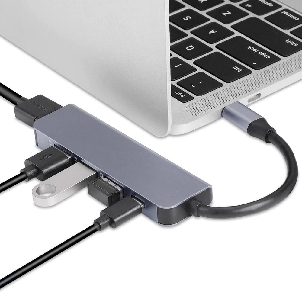 USB Type-C HUB CAB-UC045, 3x USB 3.0, USB-C PD, HDMI 4K 3 USB-C PD