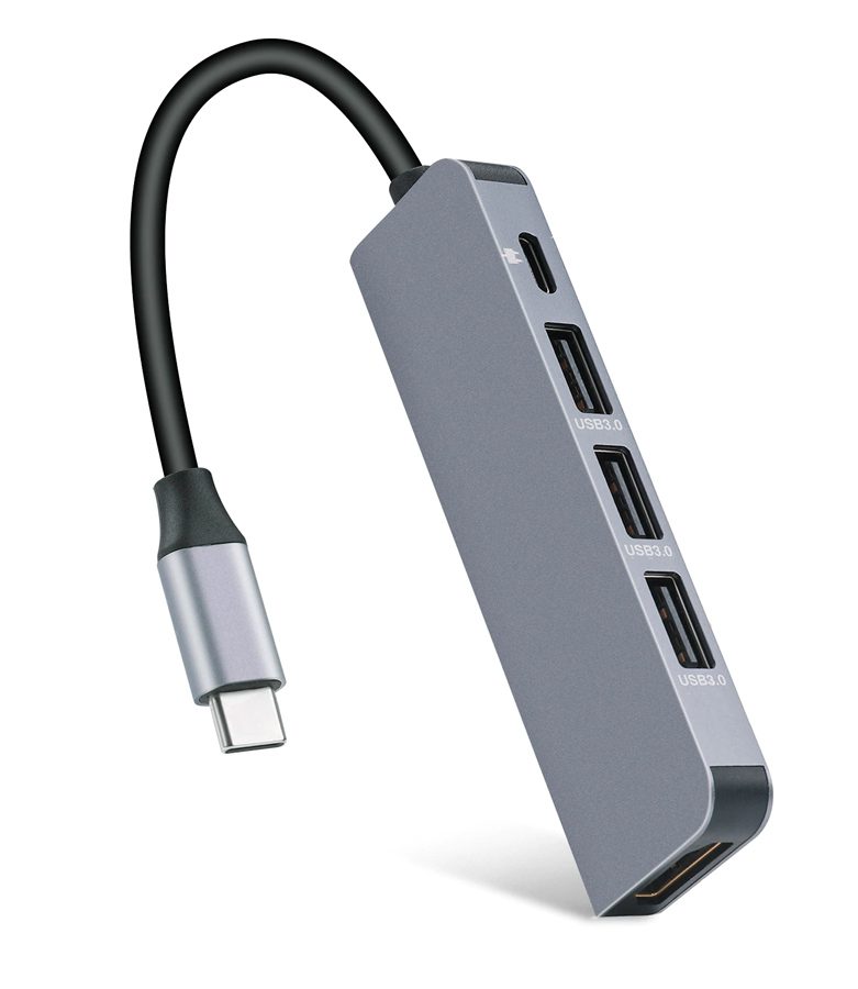 USB Type-C HUB CAB-UC045, 3x USB 3.0, USB-C PD, HDMI 4K 1 USB Type-C HUB CAB-UC045