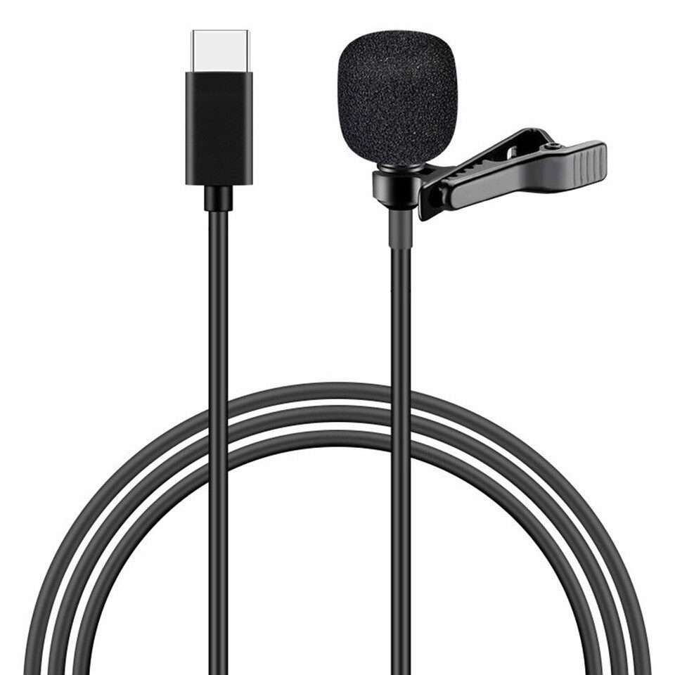 POWERTECH μικρόφωνο CAB-UC048 με ενσωματωμένο clip-on, USB Type-C, μαύρο 1 POWERTECH μικρόφωνο CAB-UC048 με ενσωματωμένο clip-on