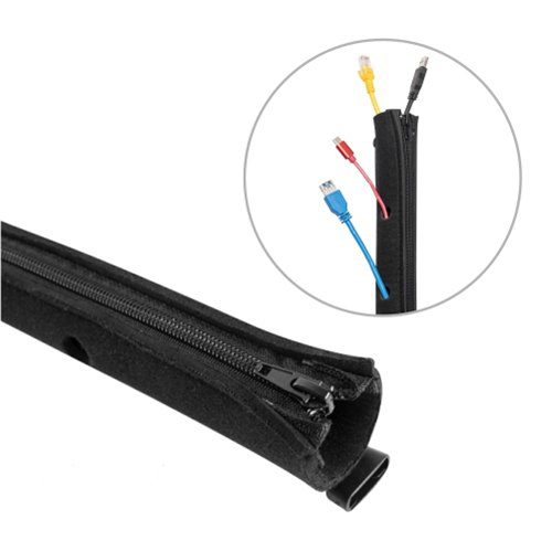 BRATECK Δεματικό Καλωδίων τύπου Flex Wrap CC15-1, με φερμουάρ, 100x10cm 1 BRATECK Δεματικό Καλωδίων τύπου Flex Wrap CC15-1