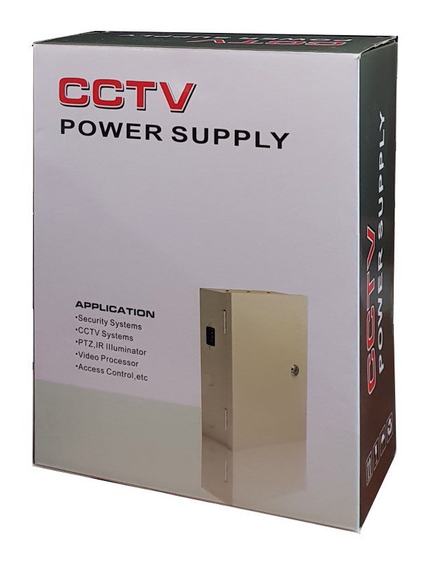 POWERTECH τροφοδοτικό CP1209-10A-B για CCTV-Alarm, DC12V 10A, 9 κανάλια 3 9 κανάλια
