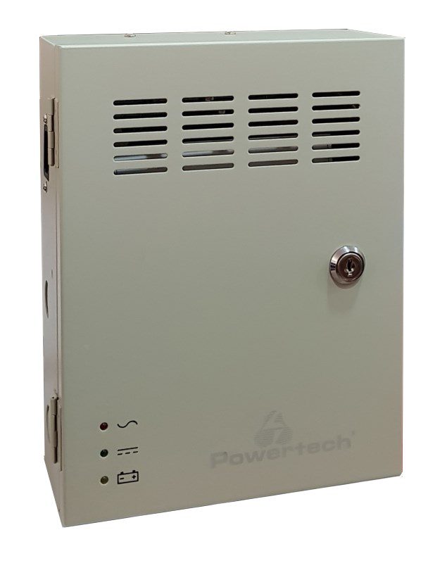 POWERTECH τροφοδοτικό CP1209-10A-B για CCTV-Alarm, DC12V 10A, 9 κανάλια 2 DC12V 10A