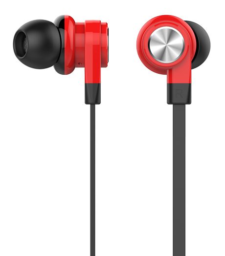 CELEBRAT earphones με μικρόφωνο D9, 10mm, 1.2m, κόκκινα 1 CELEBRAT earphones με μικρόφωνο D9