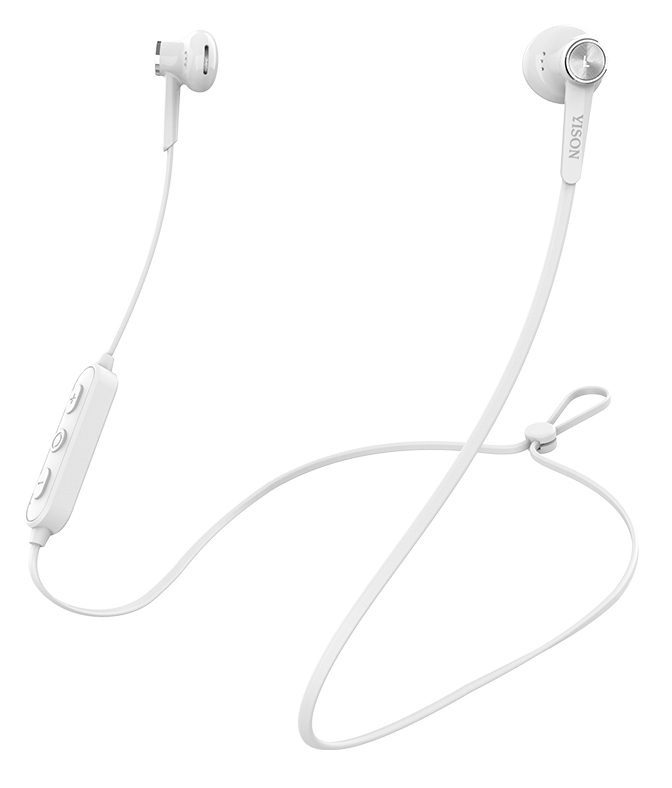 YISON Bluetooth earphones E13-WH με μικρόφωνο HD, Magnetic, 10mm, λευκά 2 Magnetic