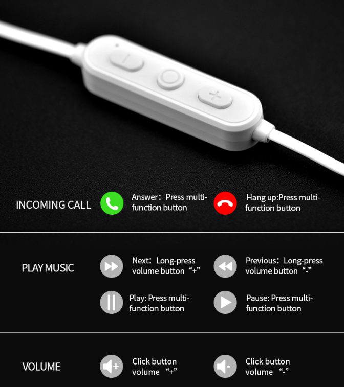 YISON Bluetooth earphones E13-WH με μικρόφωνο HD, Magnetic, 10mm, λευκά 4 λευκά