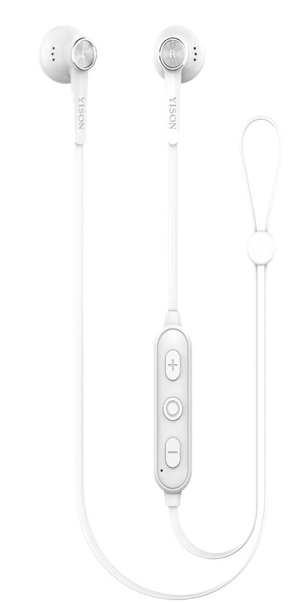 YISON Bluetooth earphones E13-WH με μικρόφωνο HD, Magnetic, 10mm, λευκά 1 YISON Bluetooth earphones E13-WH με μικρόφωνο HD