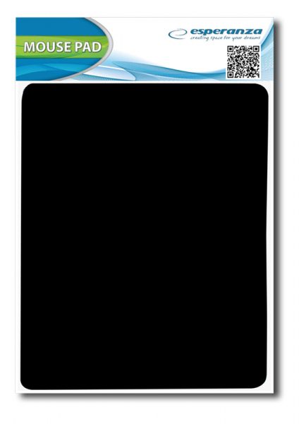 ESPERANZA mouse pad EA145K, 21.5x19x0.3cm, μαύρο 1 ESPERANZA mouse pad EA145K